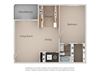 1 Bed 1 Bath Floor Plan at Crossroads Apartments 1 Bed 1 Bath Floor Plan at Crossroads Apartments, Utah, 84119
